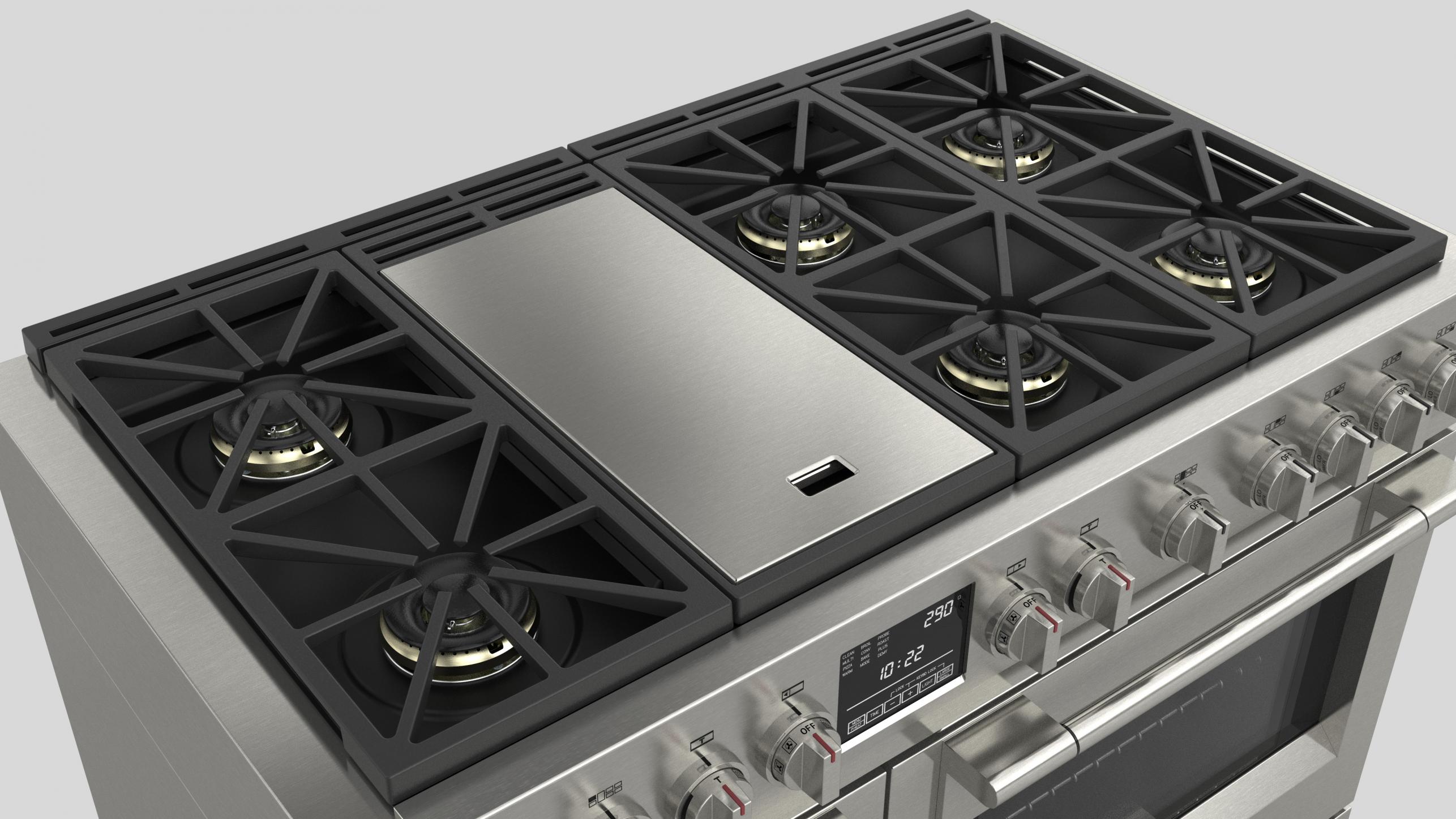 48" DUAL FUEL PRO RANGE Fulgor Milano